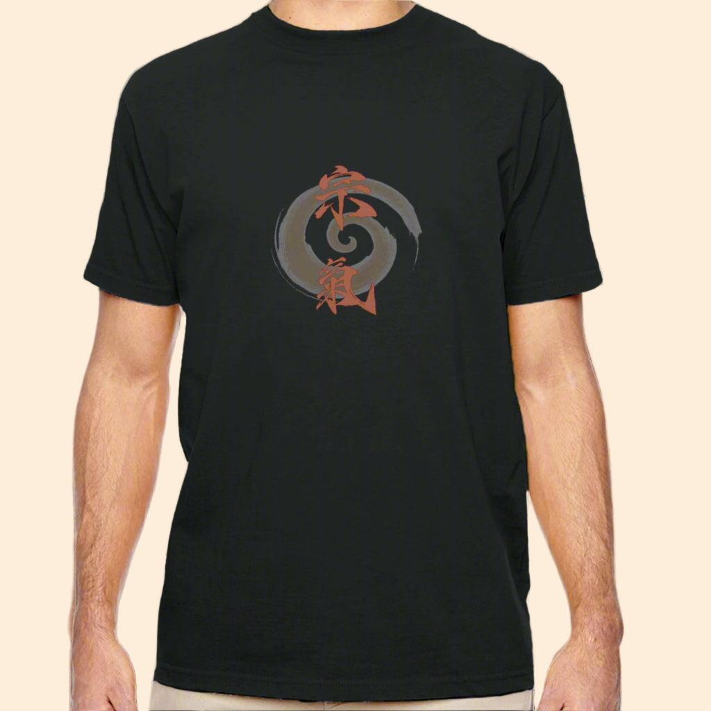Jiaren_T-Shirt_Front_Black_Model